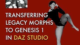 Transferring Legacy Morphs to Genesis 1 in DAZ Studio (Using Generation X2) - Part 04