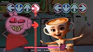 FNF Bacon But Ballerina Cappuccina MEME VS Peppa.exe Sing it - BRAINROT ANIMALS Friday Night Funkin