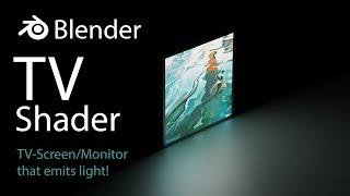 Blender: How to make an image/video look like a TV screen that actually emits light!