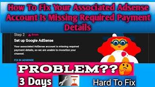 HOW TO FIX YOUR ASSOCIATED ACCOUNT IS MISSING REQUIRED PAYMENT DETAILS. @dyozapearlvlogs