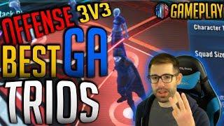 BEST OFFENSE GRAND ARENA 3V3 TRIO TEAMS GUIDE!! | Star Wars Galaxy of Heroes SwGoH