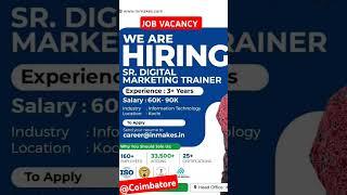 Job vacancy | Digital marketing jobs | work from home
