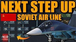 WHAT is the NEXT TOP TIER JET to come in EACH LINE of the SOVIET/RUSSIAN TECH TREE? - War Thunder