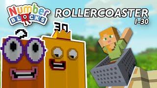 The Complete Numberblocks Minecraft Rollercoaster 1-30