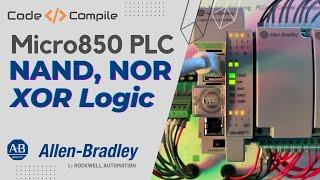 Micro850 PLC Course Lesson 32: FBD -NAND, NOR and XOR Logic