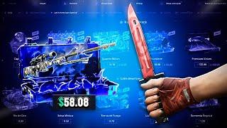 HELLCASE I PULLED BAYONET SLAUGHTER IN THE $58 CASE! - HELLCASE PROMO CODE 2024