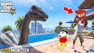 Shinchan Found Secret Pool Monster Inside Franklin's House In GTA 5 | Paradox FTW