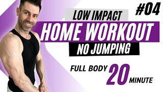 20 MIN FULL BODY WORKOUT | Cardio at Home - NO jumping (LOW IMPACT) - NO equipment