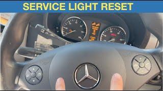 Mercedes Sprinter service light reset