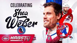 Shea Weber regarde sa vidéo hommage au Centre Bell