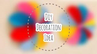 Diy decoration idea | paper flower | paper crafts |#shorts
