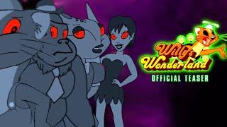 The Five Nights at Freddy's movie cover with willy's Wonderland but its animated