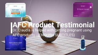 Dr  Claudia is helped with getting pregnant using AFC products (English Subtitles)