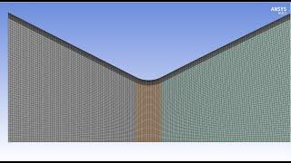 Structured meshing of an axisymmetric CD nozzle with inflation