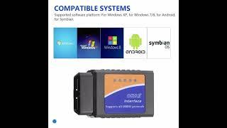 ELM327 V1.5 OBD2 Scanner Bluetooth OBDII Car Diagnostic Scanner for Android IOS Automotive