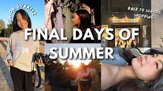 BACK TO SCHOOL CLOTHES, SENIOR SUNRISE, AND MORE! | preparing for senior year vlog 