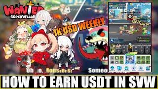 Supervillain Wanted - How to earn 1k USD weekly (Mobile) Eng Sub.