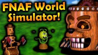 You can play as the ENEMIES?! - FNAF World Simulator - Part 1