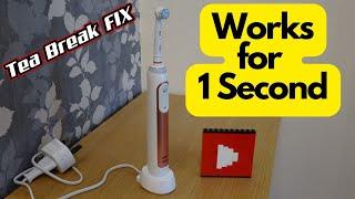 Oral B Toothbrush Starts and Runs Out in 1 second - Can it be FIXED?