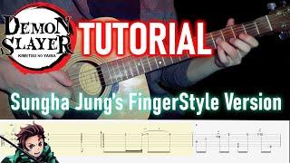 Gurenge (LiSA) - Sungha Jung ver. Guitar Lesson (Tutorial) | Demon Slayer | Kimetsu No Yaiba OP 鬼滅の刃