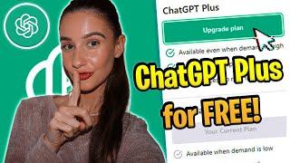 How I got Open Ai's ChatGPT Plus for free ... UPGRADE to ChatGPT Plus completely for free! 