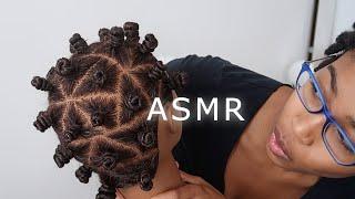 ASMR | Bantu Knots on Natural Hair Mannequin