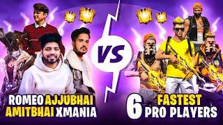 Ajjubhai, Romeo & Amitbhai Vs India's Fastest 6 Pc Players- Who Will Win?- Garena Free Fire