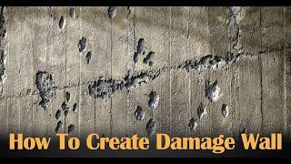 How to create damage wall in substance painter