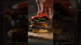 Styling A Hamburger On A Food Photography Set #shorts