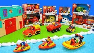 Fireman Sam Toys Unboxing for Kids: Fire Trucks, Firestation & Firefighter Playsets