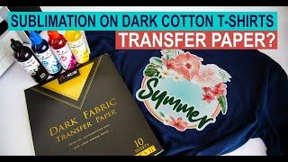 Can I Use Transfer Paper for Sublimation? How to do Sublimation on Dark Cotton T-Shirts {FREE PNG}