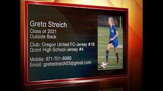 2019 Greta Streich Soccer Recruiting Tape