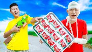 Battle Nerf War SBMAN deliver CHOCO PN BATTLE & COMPETITION Nerf Guns Fight JMan CHOCO NERF BATTLE