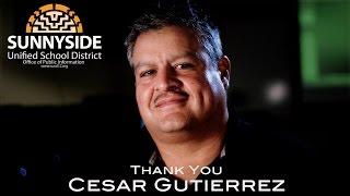 SUSD Thanks Cesar Gutierrez