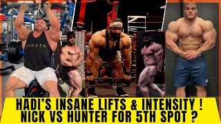 Hadi Choopan's insane lift & training intensity + Derek in 3rd ? Nick vs Hunter for 5th + Logan