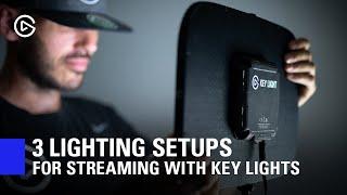 3 Lighting Setups for Streaming with Elgato Key Lights