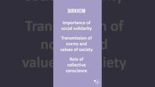 Functionalism and Durkheim | 60 Second Sociology (Sociological Theory and Debates)