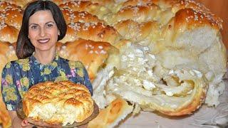 Усукан тутманик със сирене - подробна рецепта! Вкусен, пухкав и на конци, перфектната закуска!