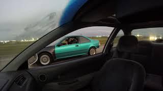 k20 turbo civic vs jswap nitrous civic