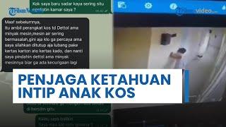 Viral Penjaga Kos Mengintip Anak Kosan Mandi Lewat Jendela, Terekam CCTV Berdalih Pindah Mesin Air