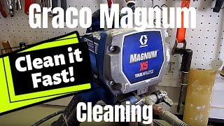 How to Clean a Paint Sprayer [Airless Paint Sprayer Cleaning Instructions] Graco Magnum X5 X7(2019)