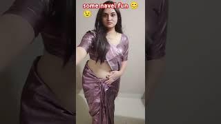 Navel fingering in saree ️ navel poking challenge video #shorts #youtubeshorts #entertainment