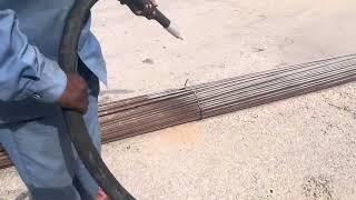 “Steel Bars Sandblasting: Step-by-Step Demo & Results!”