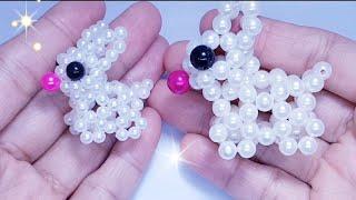 How to make rabbit / Beaded keychian  so easy!