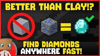 Better than clay!? Find diamonds in Minecraft FAST!