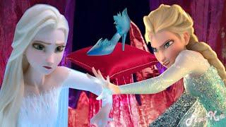 Two Elsa FIGHTING - for the slipper ?