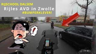 Wat doe jij tegen BUMPERKLEVERS? Motorrijles verkeersdeelname Zwolle.