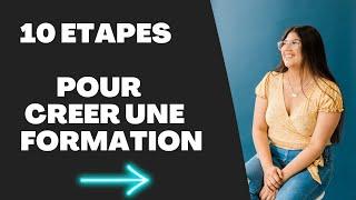 COMMENT CREER UNE FORMATION  EN 10 ETAPES ! #creeruneformation