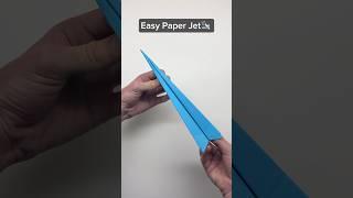 How to Make an Easy Paper Jet That Flies REALLY Far #shorts