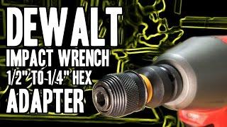 DEWALT DW2298 Impact Wrench Adapter (1/2" to 1/4" Hex)